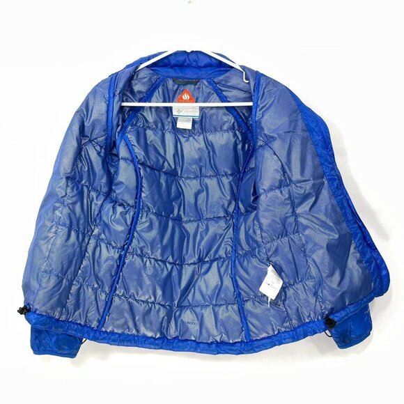 Columbia Women's XS Down Feather Jacket Omni Heat Interchange Turbodown Blue - Picture 4 of 11